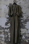 MUTEDANCE belted dress MD23FW09 olive PM103